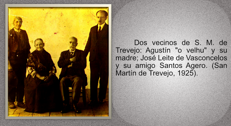 Dos vecinos de San Martín de Trevejo, José Leite de Vasconcelos y su amigo Santos Agero